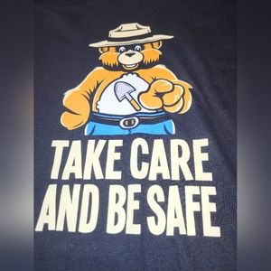 Retired Teefury design - looks like a Care Bear or Smoky the Bear!